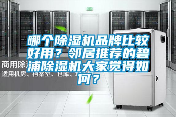 哪個除濕機(jī)品牌比較好用？鄰居推薦的碧浦除濕機(jī)大家覺得如何？