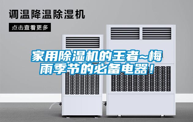 家用除濕機(jī)的王者~梅雨季節(jié)的必備電器！