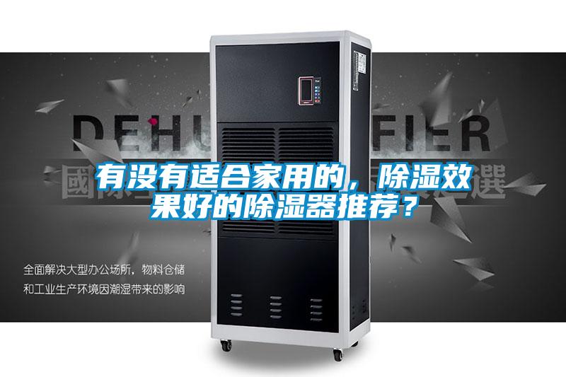 有沒有適合家用的，除濕效果好的除濕器推薦？