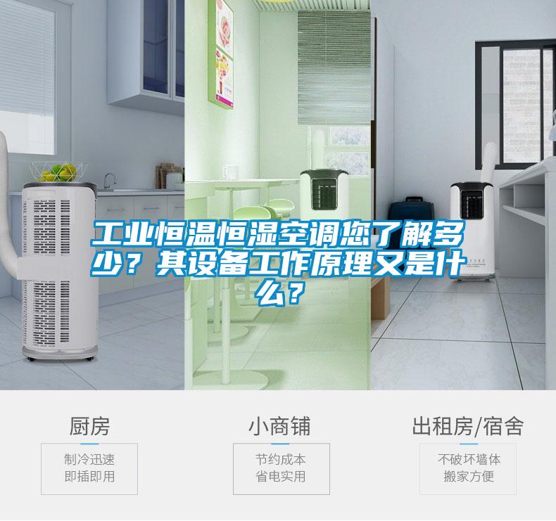 工業(yè)恒溫恒濕空調您了解多少？其設備工作原理又是什么？