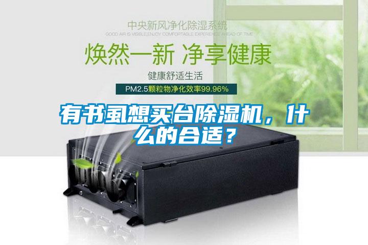 有書虱想買臺除濕機，什么的合適？