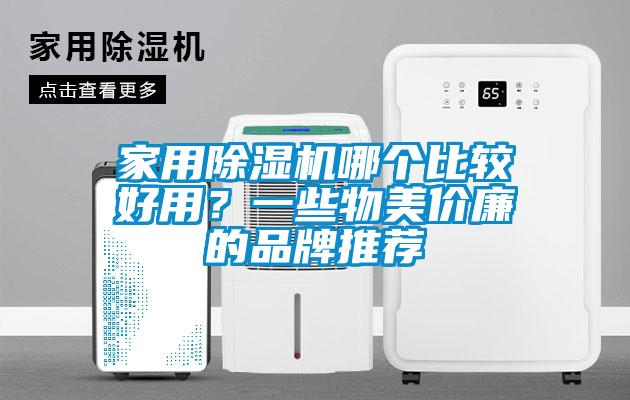 家用除濕機哪個比較好用？一些物美價廉的品牌推薦