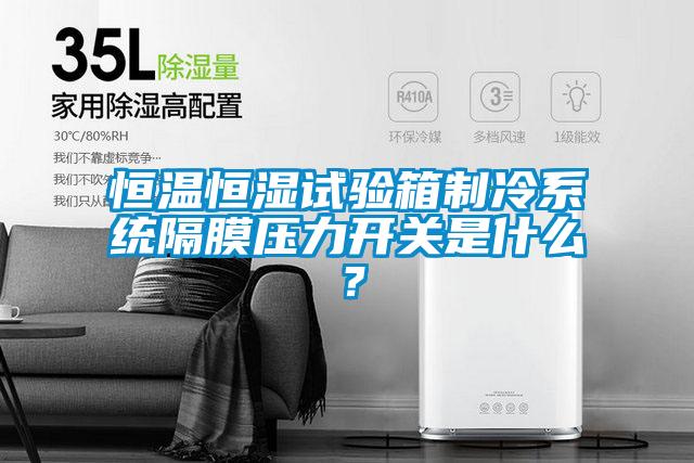 恒溫恒濕試驗(yàn)箱制冷系統(tǒng)隔膜壓力開(kāi)關(guān)是什么？