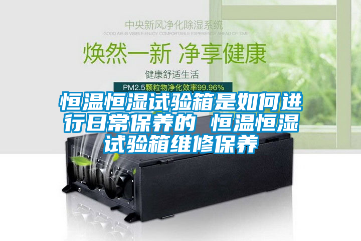 恒溫恒濕試驗箱是如何進(jìn)行日常保養(yǎng)的 恒溫恒濕試驗箱維修保養(yǎng)