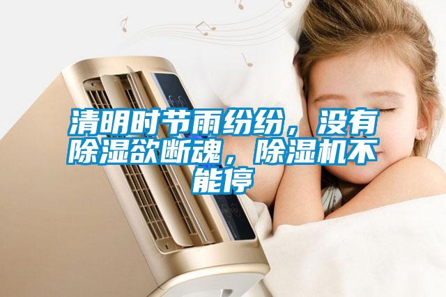 清明時(shí)節(jié)雨紛紛，沒有除濕欲斷魂，除濕機(jī)不能停