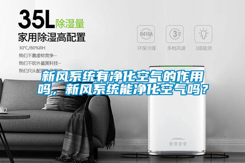 新風系統(tǒng)有凈化空氣的作用嗎，新風系統(tǒng)能凈化空氣嗎？