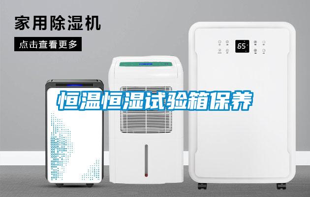 恒溫恒濕試驗(yàn)箱保養(yǎng)