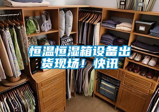 恒溫恒濕箱設(shè)備出貨現(xiàn)場！快訊