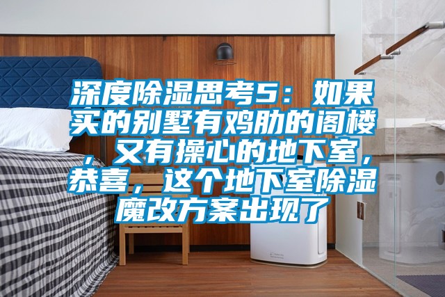 深度除濕思考5：如果買的別墅有雞肋的閣樓，又有操心的地下室，恭喜，這個地下室除濕魔改方案出現(xiàn)了