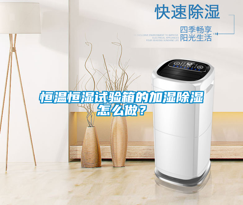 恒溫恒濕試驗(yàn)箱的加濕除濕怎么做？