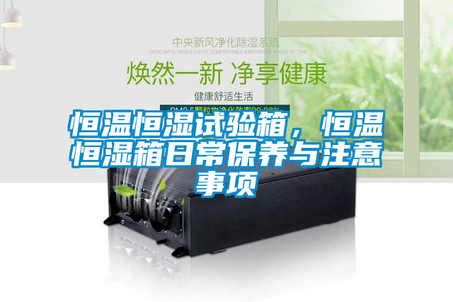 恒溫恒濕試驗箱，恒溫恒濕箱日常保養(yǎng)與注意事項