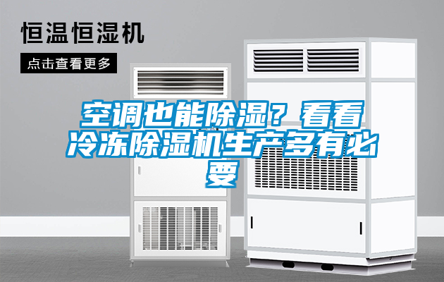 空調(diào)也能除濕？看看冷凍除濕機(jī)生產(chǎn)多有必要