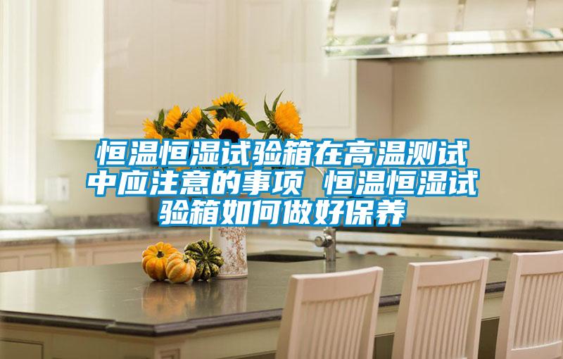 恒溫恒濕試驗箱在高溫測試中應注意的事項 恒溫恒濕試驗箱如何做好保養(yǎng)