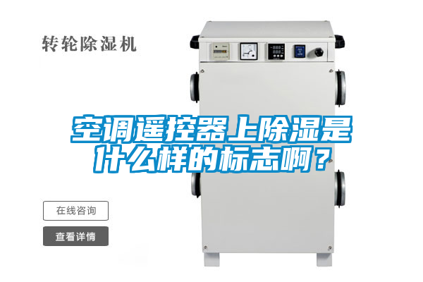 空調遙控器上除濕是什么樣的標志啊？