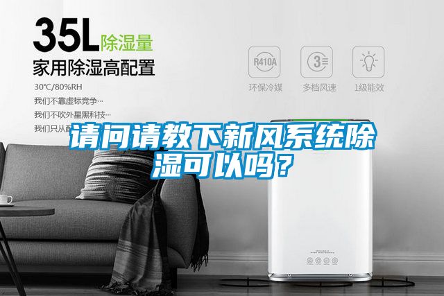 請問請教下新風(fēng)系統(tǒng)除濕可以嗎？