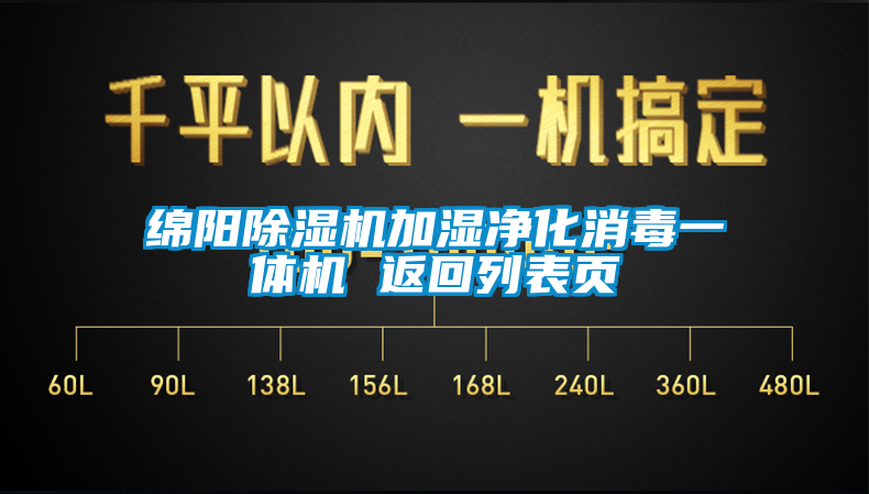 綿陽(yáng)除濕機(jī)加濕凈化消毒一體機(jī) 返回列表頁(yè)