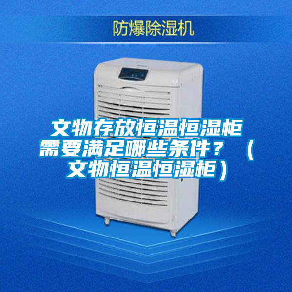 文物存放恒溫恒濕柜需要滿足哪些條件？（文物恒溫恒濕柜）