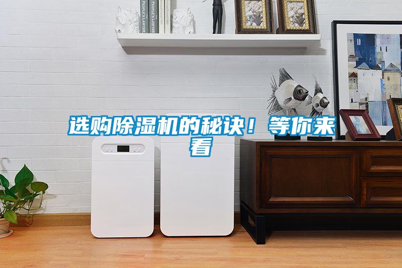 選購(gòu)除濕機(jī)的秘訣！等你來(lái)看
