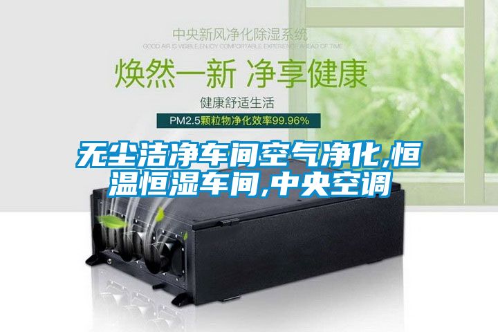 無塵潔凈車間空氣凈化,恒溫恒濕車間,中央空調(diào)