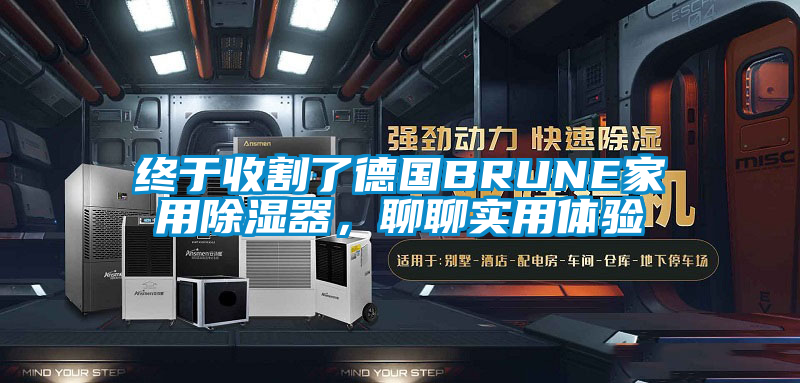 終于收割了德國BRUNE家用除濕器，聊聊實用體驗