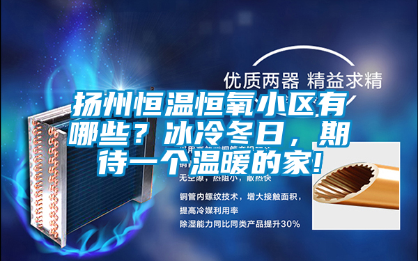 揚(yáng)州恒溫恒氧小區(qū)有哪些？冰冷冬日，期待一個(gè)溫暖的家!
