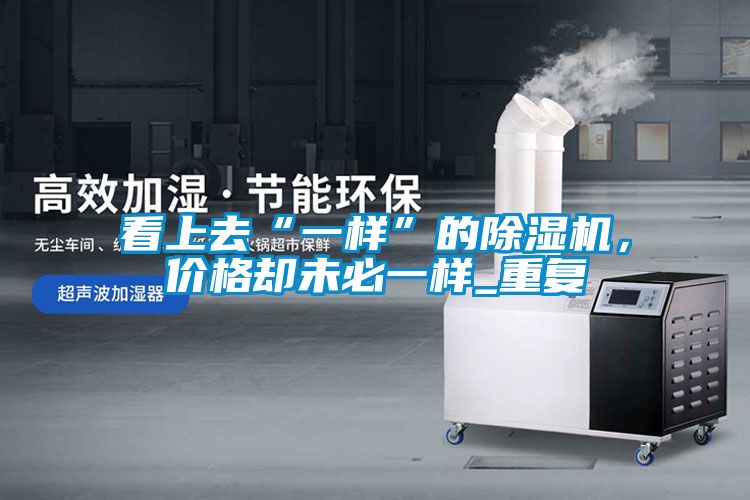 看上去“一樣”的除濕機，價格卻未必一樣_重復(fù)