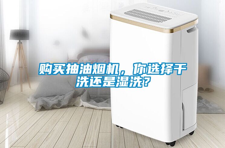 購買抽油煙機，你選擇干洗還是濕洗？