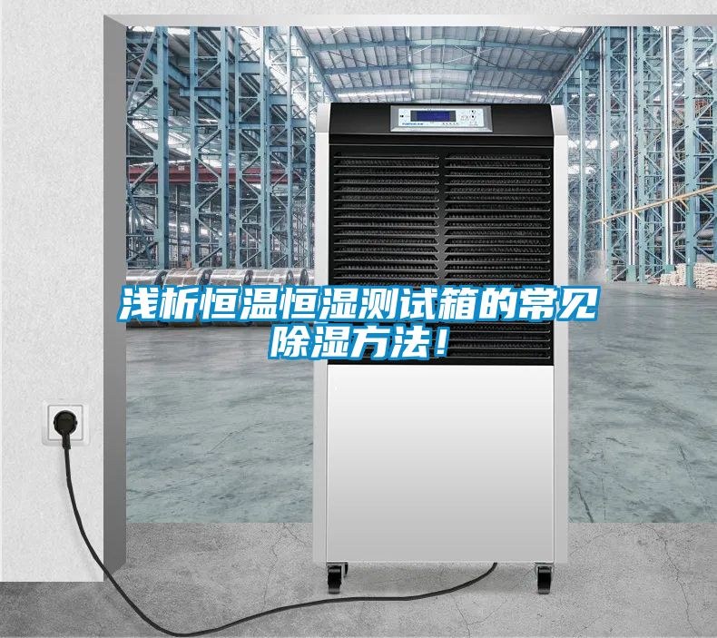 淺析恒溫恒濕測(cè)試箱的常見(jiàn)除濕方法！
