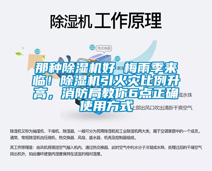 那種除濕機好 梅雨季來臨！除濕機引火災比例升高，消防局教你6點正確使用方式