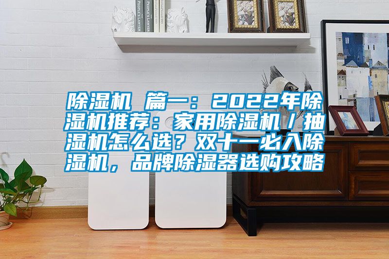 除濕機 篇一：2022年除濕機推薦：家用除濕機／抽濕機怎么選？雙十一必入除濕機，品牌除濕器選購攻略