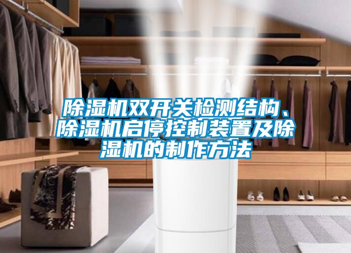 除濕機(jī)雙開關(guān)檢測(cè)結(jié)構(gòu)、除濕機(jī)啟?？刂蒲b置及除濕機(jī)的制作方法