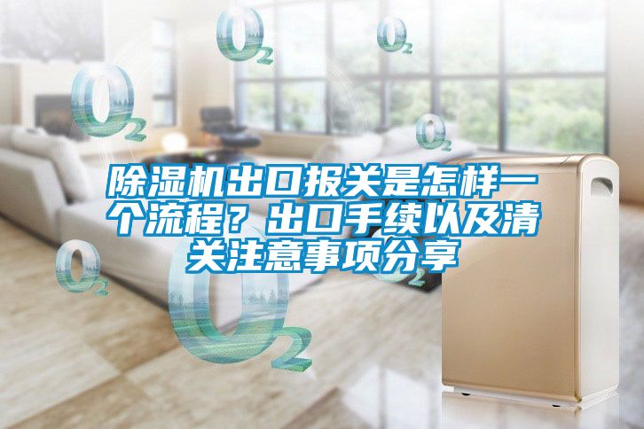 除濕機(jī)出口報(bào)關(guān)是怎樣一個(gè)流程？出口手續(xù)以及清關(guān)注意事項(xiàng)分享