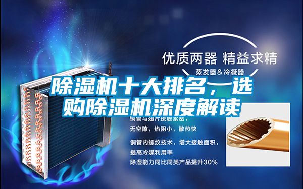 除濕機十大排名，選購除濕機深度解讀