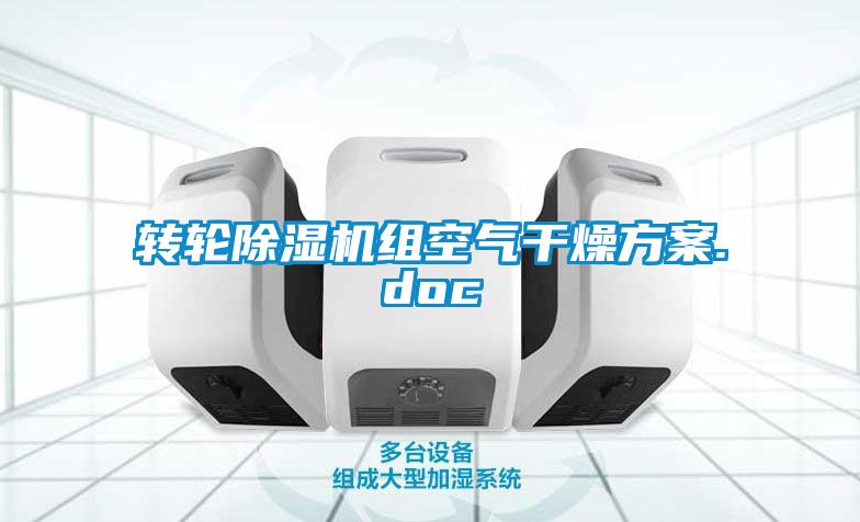轉(zhuǎn)輪除濕機(jī)組空氣干燥方案.doc