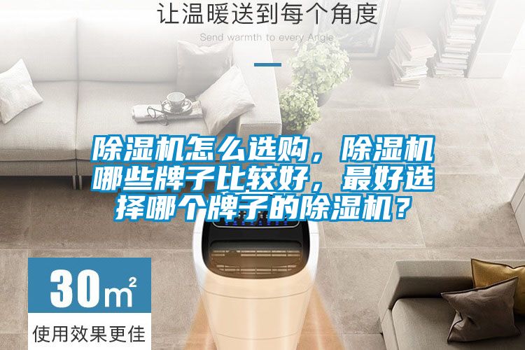 除濕機怎么選購，除濕機哪些牌子比較好，最好選擇哪個牌子的除濕機？