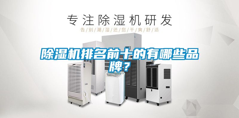 除濕機排名前十的有哪些品牌？