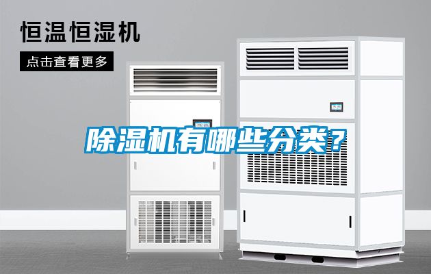 除濕機有哪些分類？