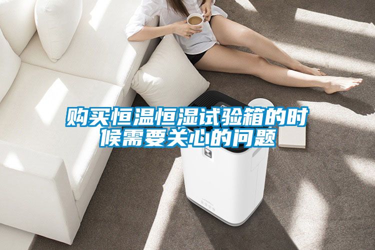 購買恒溫恒濕試驗(yàn)箱的時候需要關(guān)心的問題