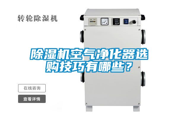 除濕機(jī)空氣凈化器選購(gòu)技巧有哪些？