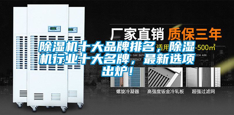 除濕機十大品牌排名，除濕機行業(yè)十大名牌，最新選項出爐！