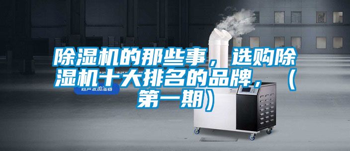 除濕機(jī)的那些事，選購(gòu)除濕機(jī)十大排名的品牌，（第一期）