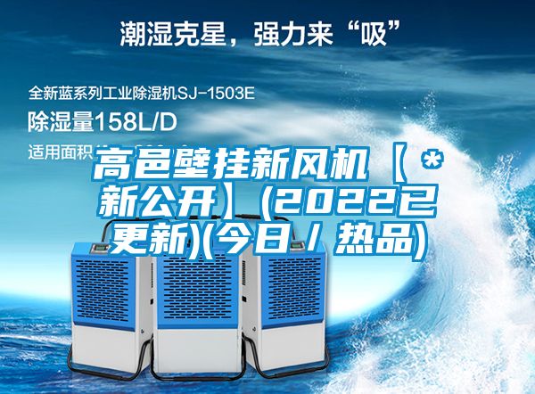 高邑壁掛新風(fēng)機【＊新公開】(2022已更新)(今日／熱品)