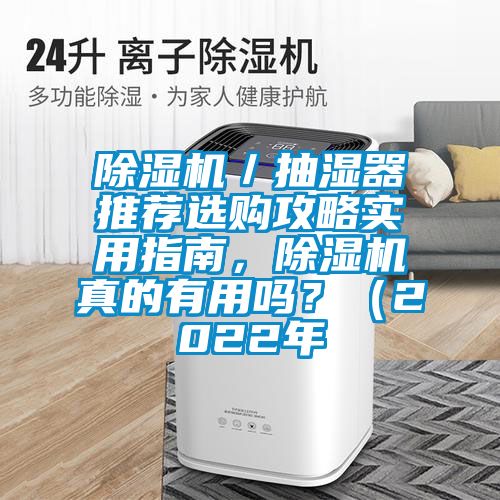 除濕機／抽濕器推薦選購攻略實用指南，除濕機真的有用嗎？（2022年