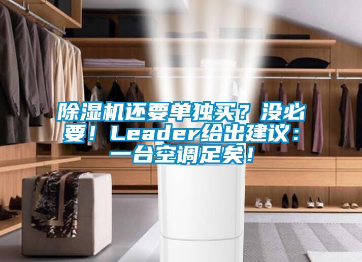 除濕機(jī)還要單獨(dú)買？沒必要！Leader給出建議：一臺空調(diào)足矣！