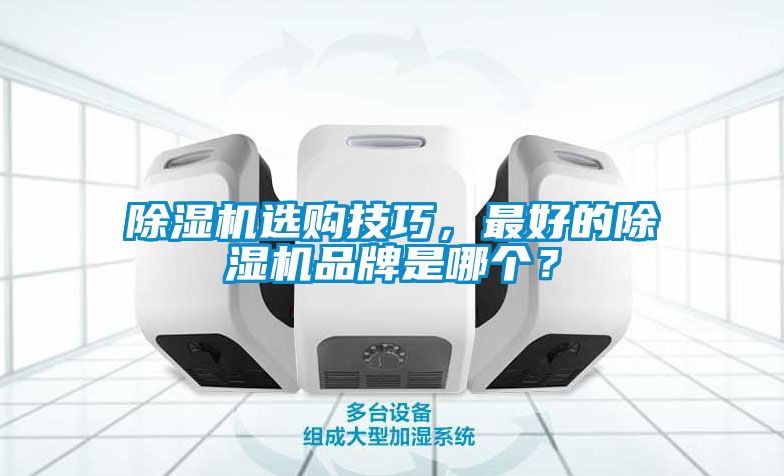 除濕機選購技巧，最好的除濕機品牌是哪個？