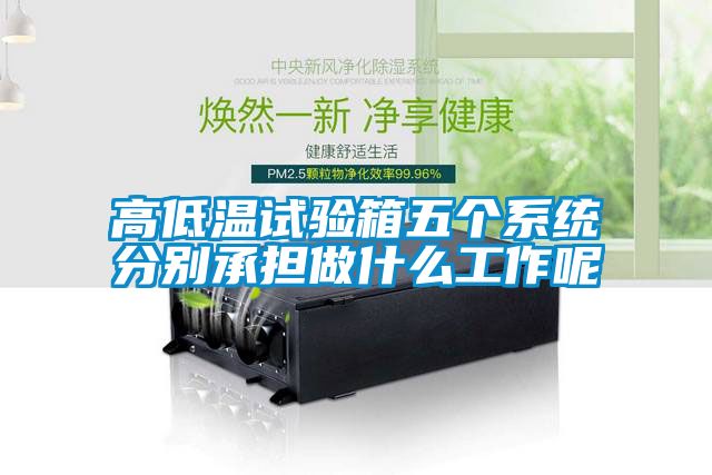 高低溫試驗箱五個系統(tǒng)分別承擔(dān)做什么工作呢
