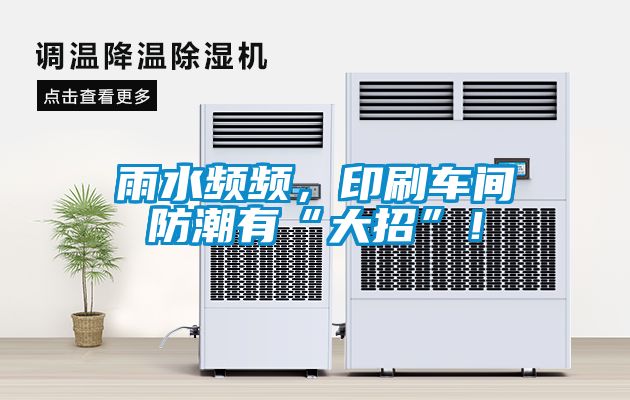 雨水頻頻，印刷車間防潮有“大招”！